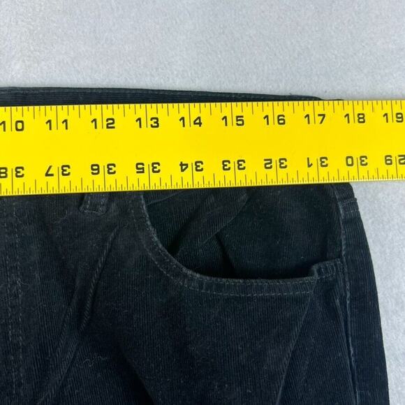 Michael Kors Pants Womens Size 34 Black Corduroy Pockets Straight Leg Flat Front - Picture 6 of 10